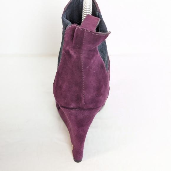 Tory Burch purple suede wedge boots - Picture 11 of 16